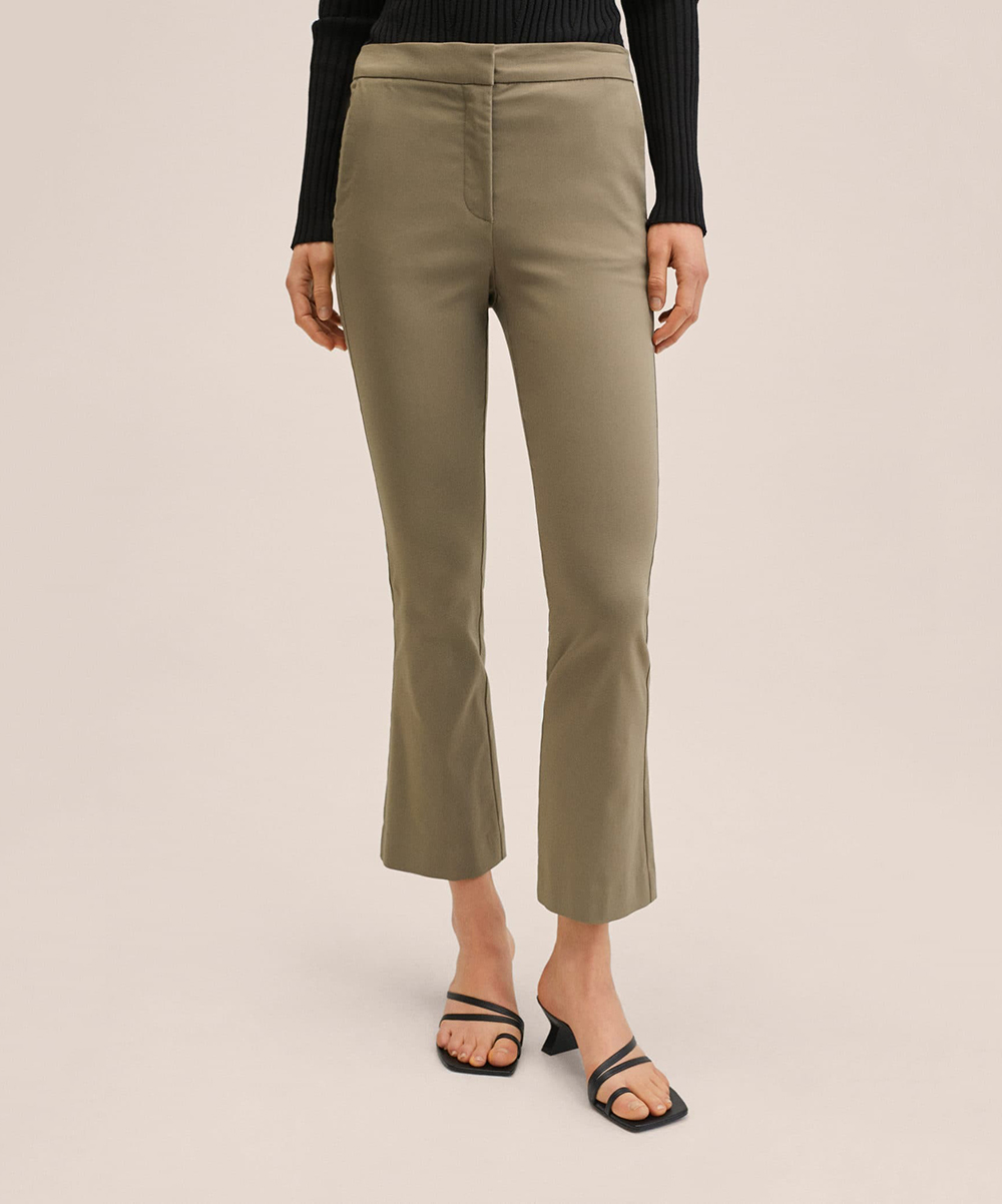 Pantaloni Mango, kaki