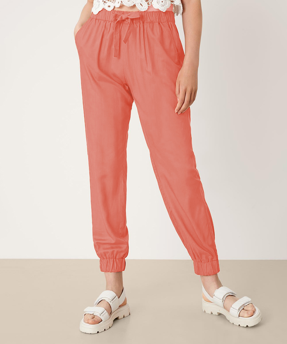 Pantaloni Q/S, somon, 38