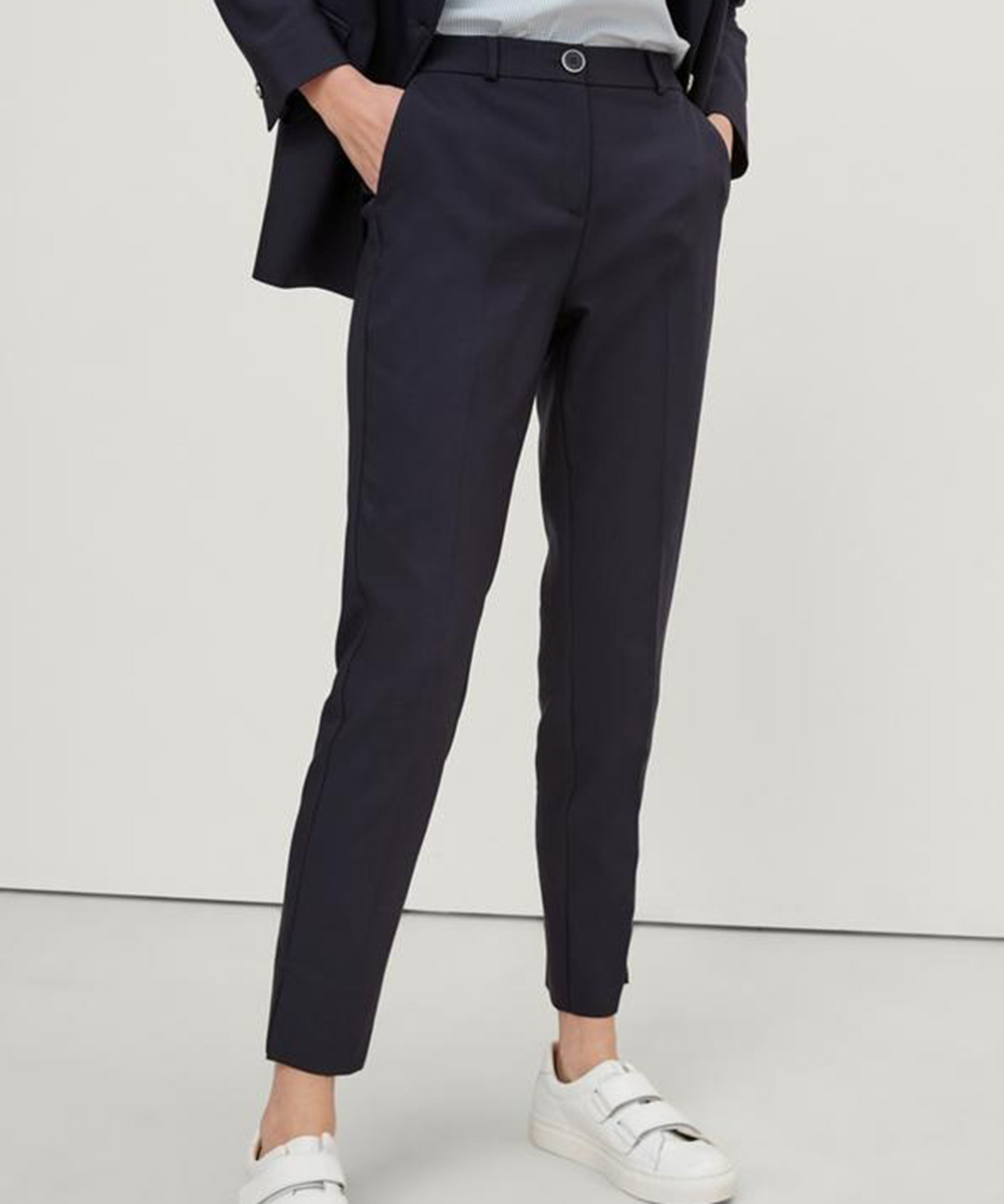 Pantaloni Comma, bleumarin