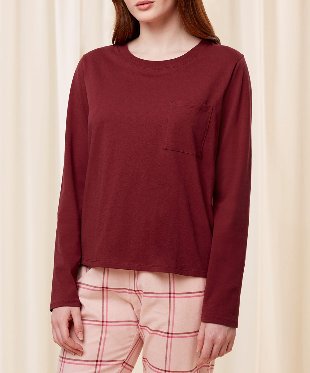 Bluza de pijama Triumph, visiniu