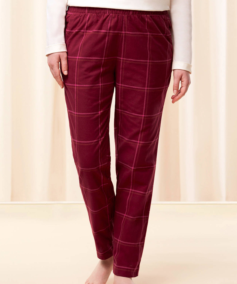 Pantaloni de pijama Triumph, visiniu