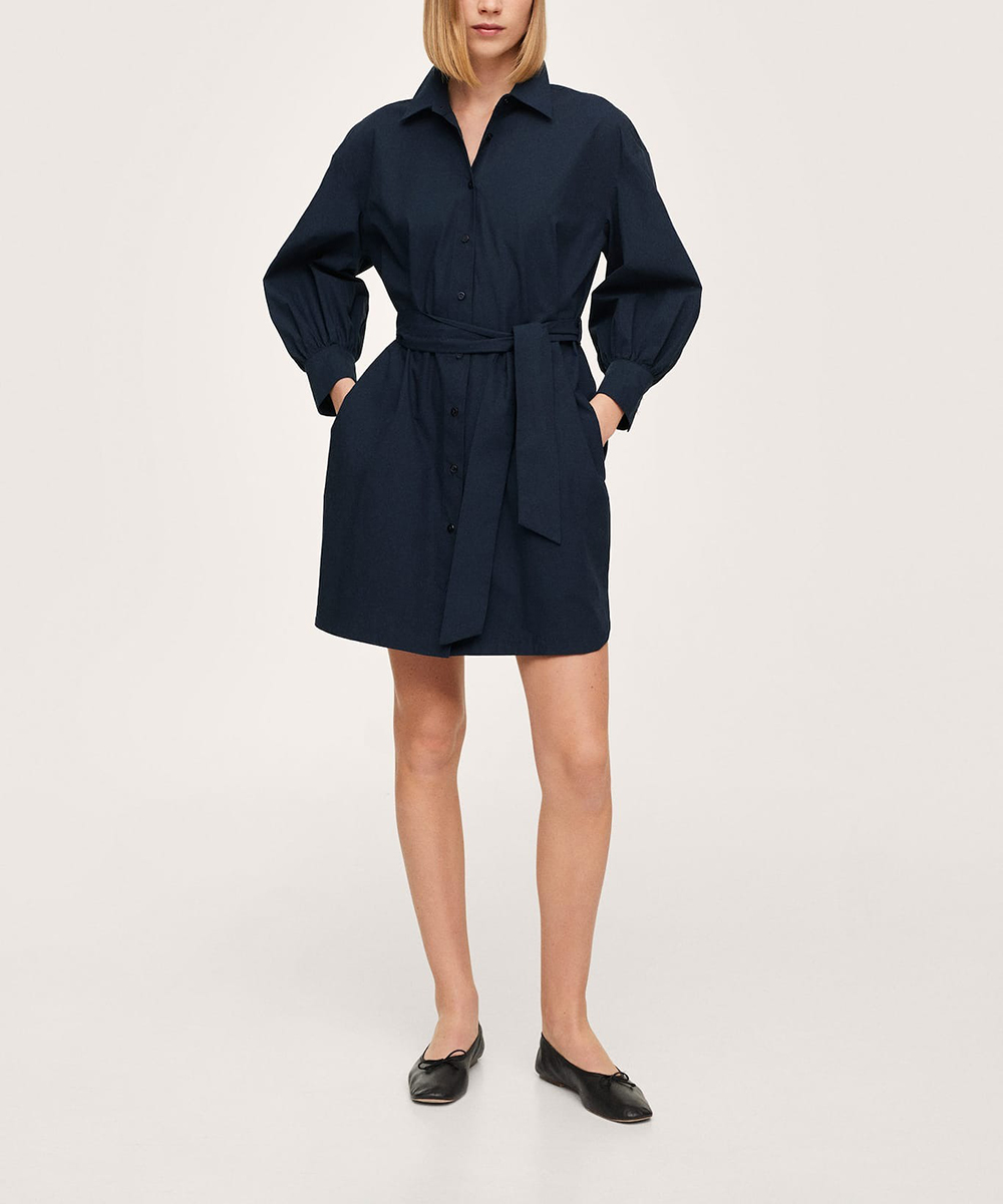 Rochie scurta Mango, bleumarin