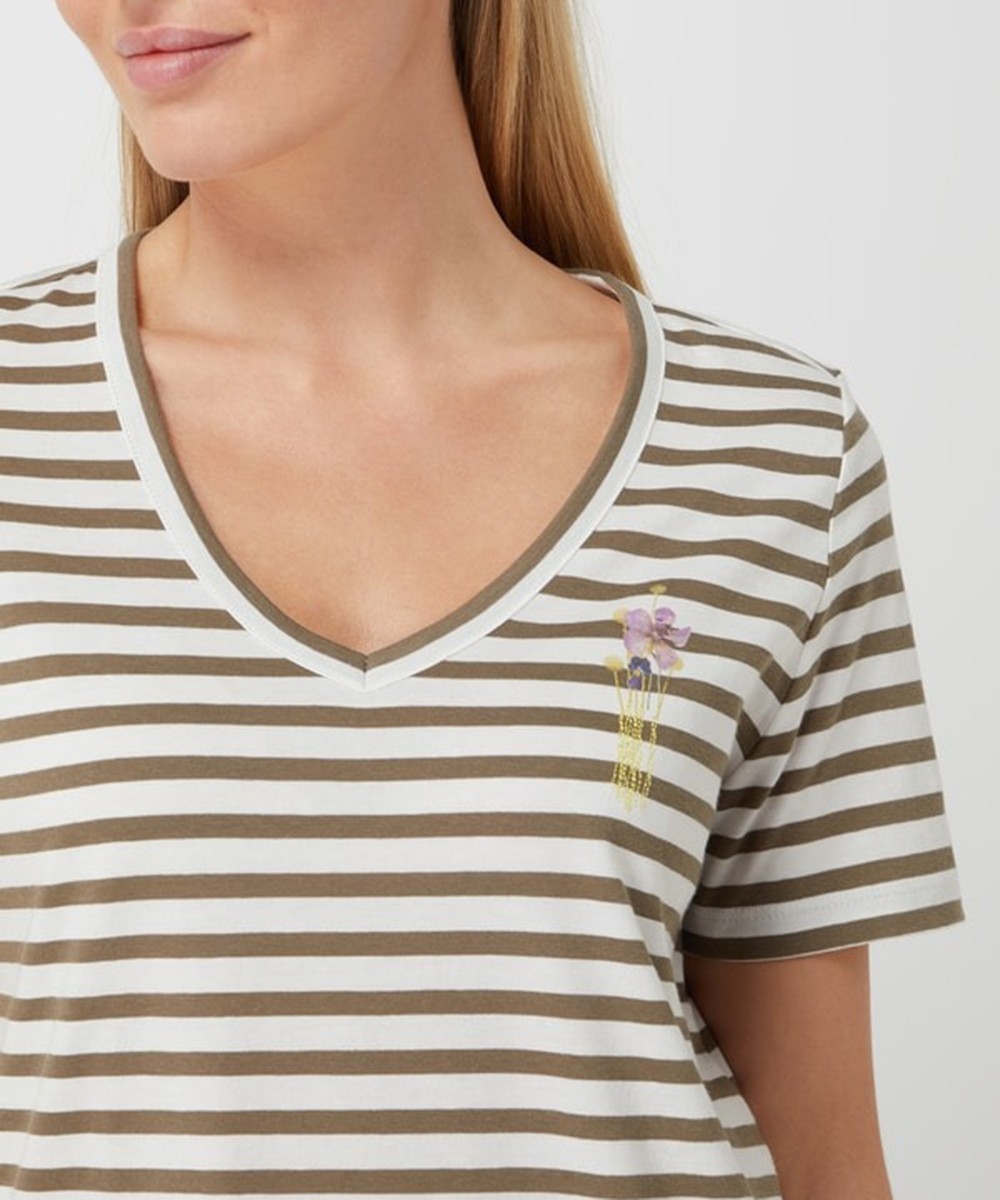 Tricou s.Oliver, alb/verde - 1 | YEO