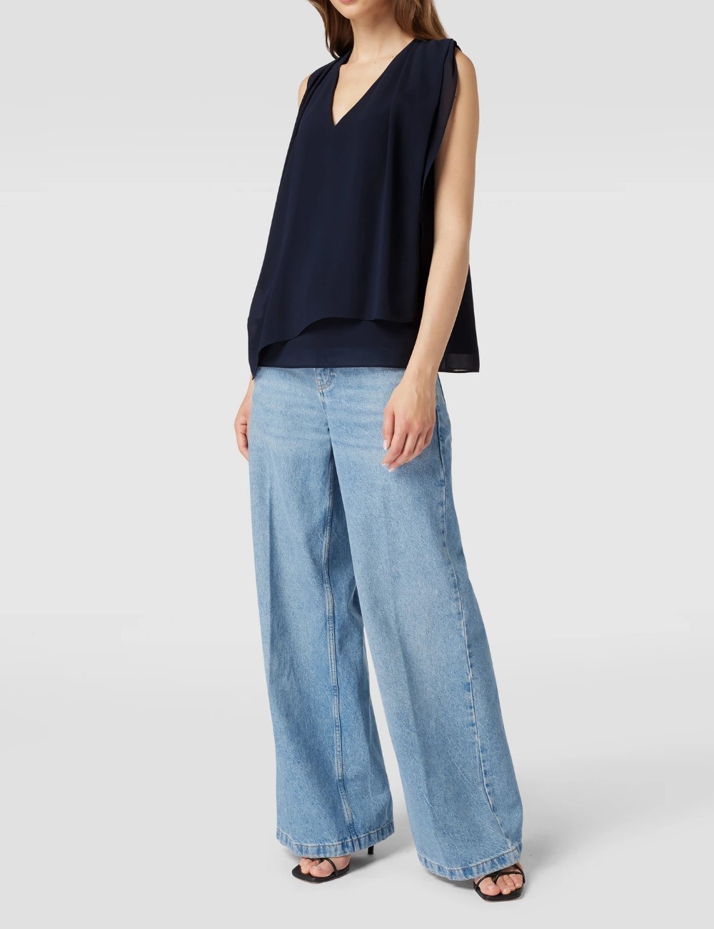 Bluza Comma, bleumarin - 1 | YEO