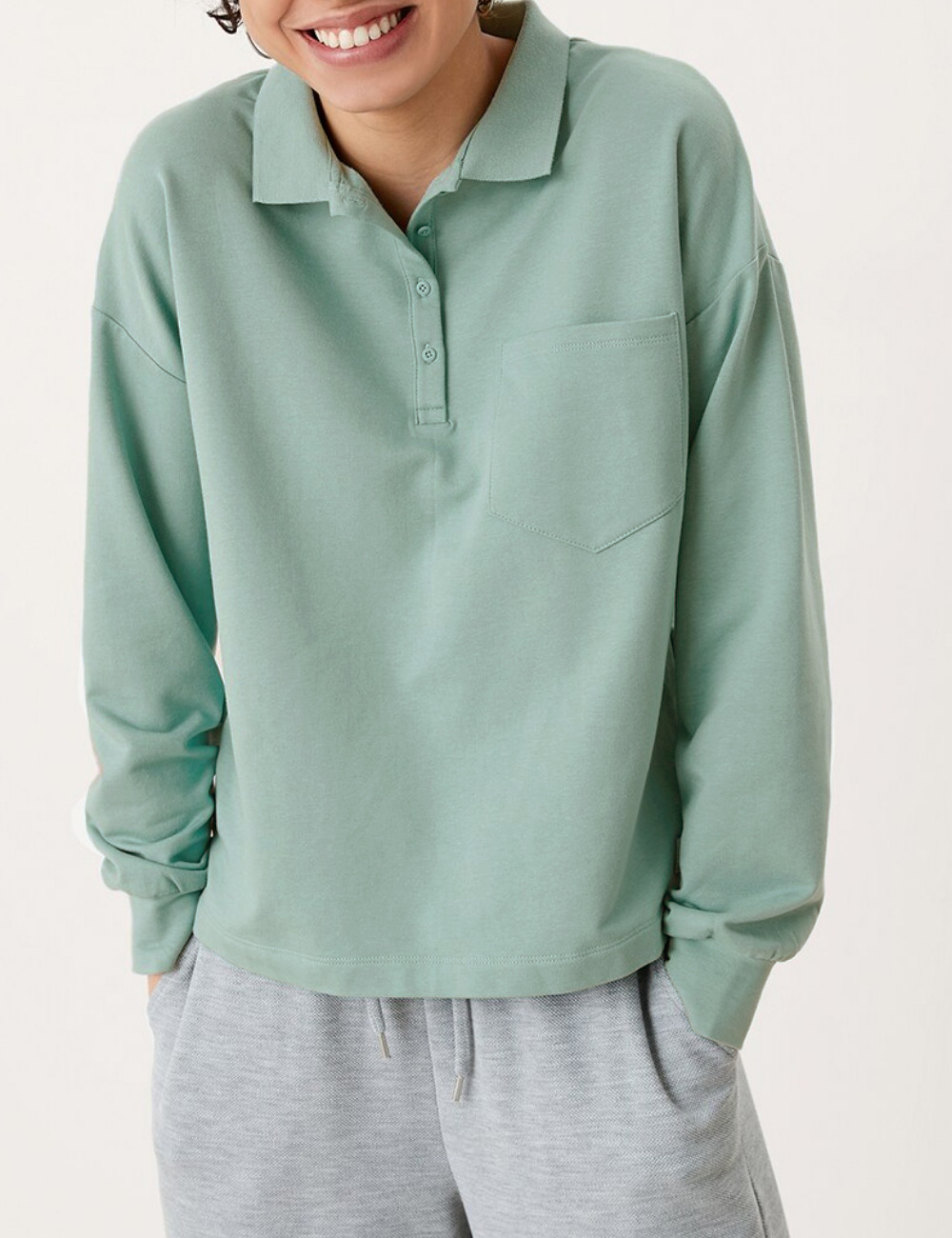Bluza Q/S, turcoaz