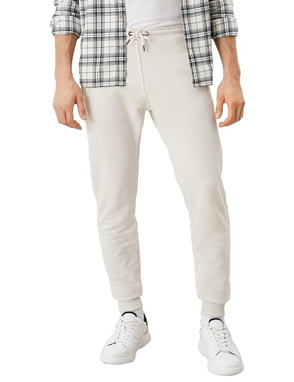 Pantaloni s.Oliver, ecru