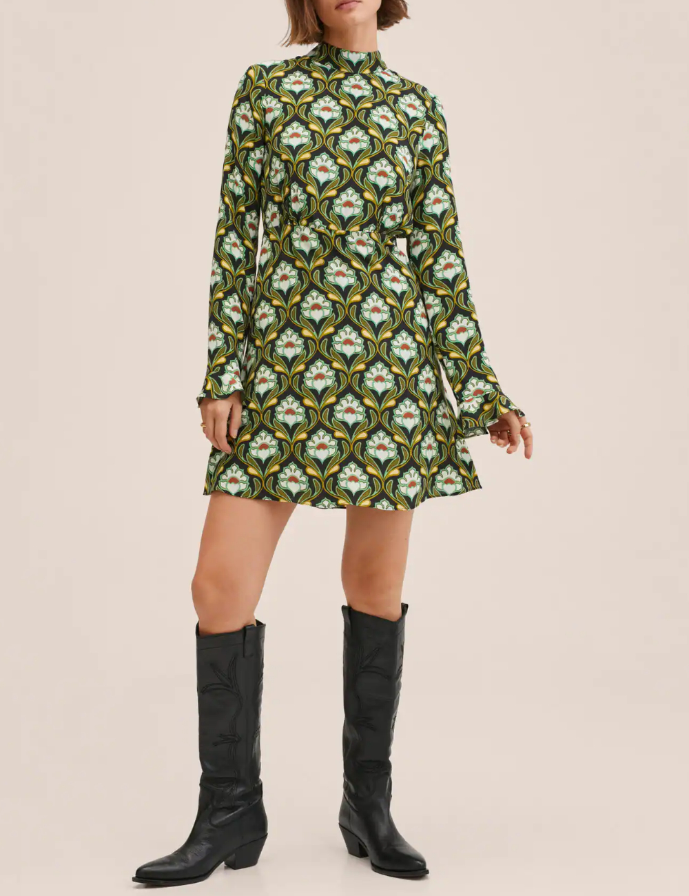 Rochie scurta Mango, verde