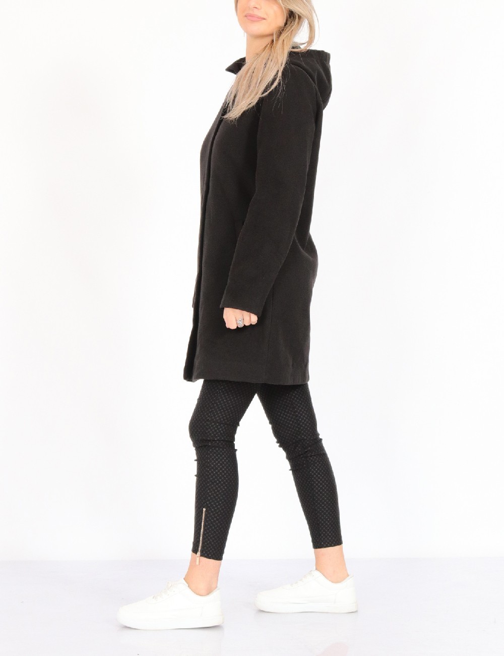 Palton Vila, negru - 1 | YEO