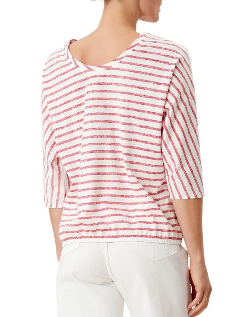 Bluza s.Oliver, alb/rosu - 1 | YEO