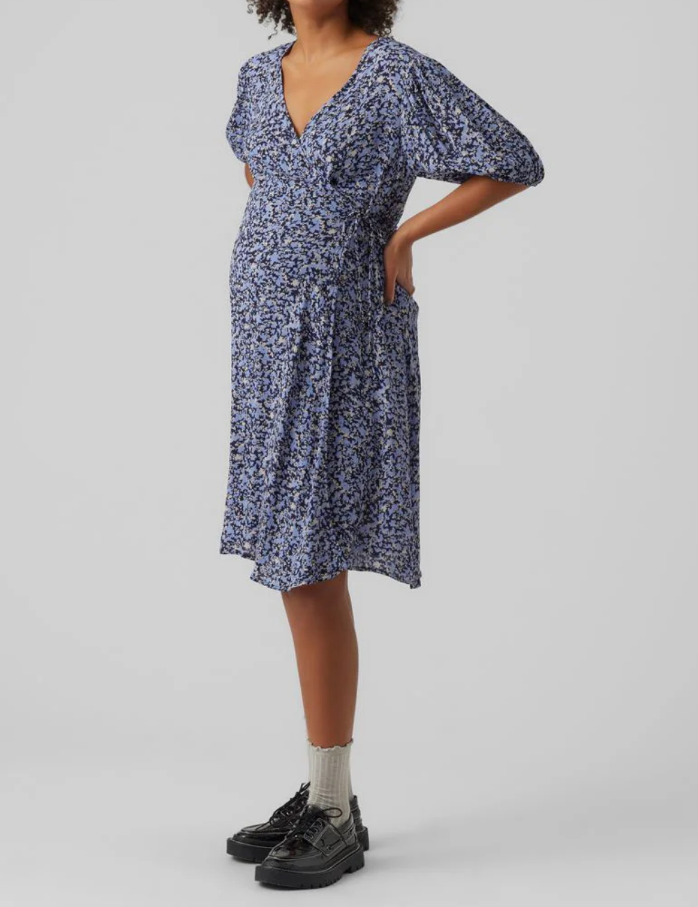 Rochie scurta Vero Moda Maternity, albastru