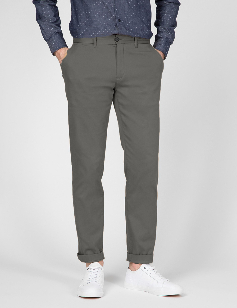 Pantaloni Tommy Hilfiger, gri