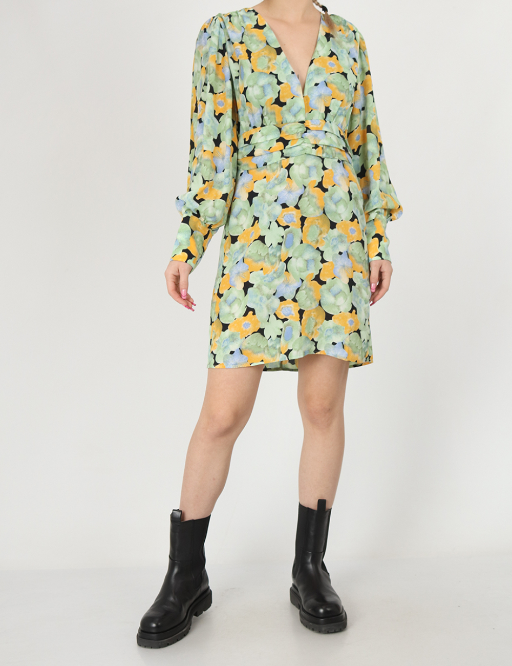 Rochie scurta Neon&Nylon, verde