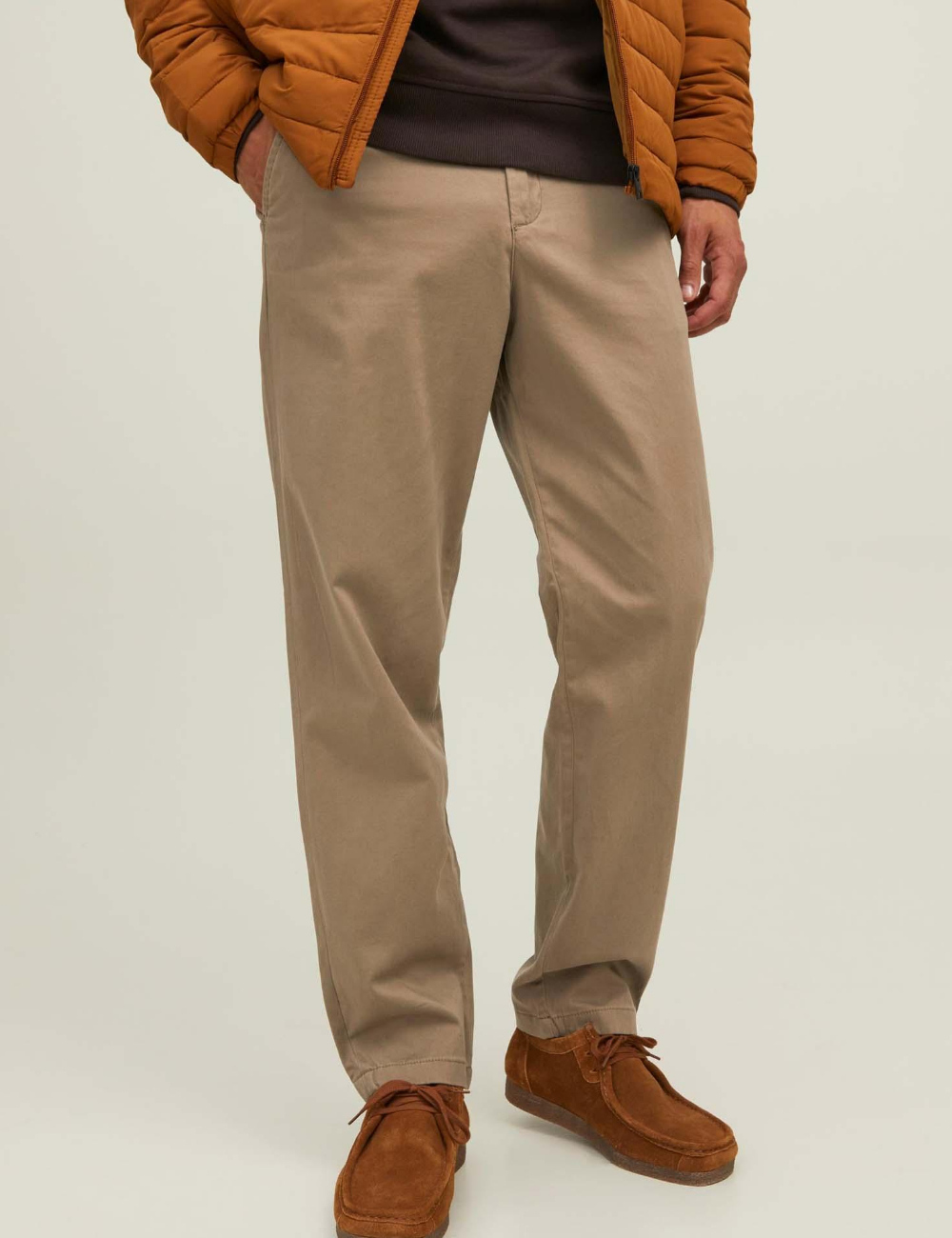 Pantaloni Jack&Jones, maro deschis