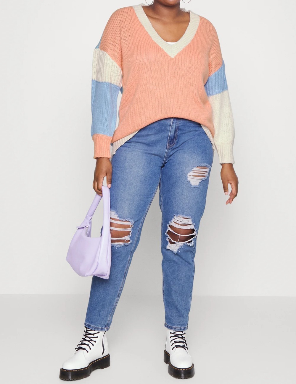 Pulover Noisy May Plus Size, piersica - 1 | YEO