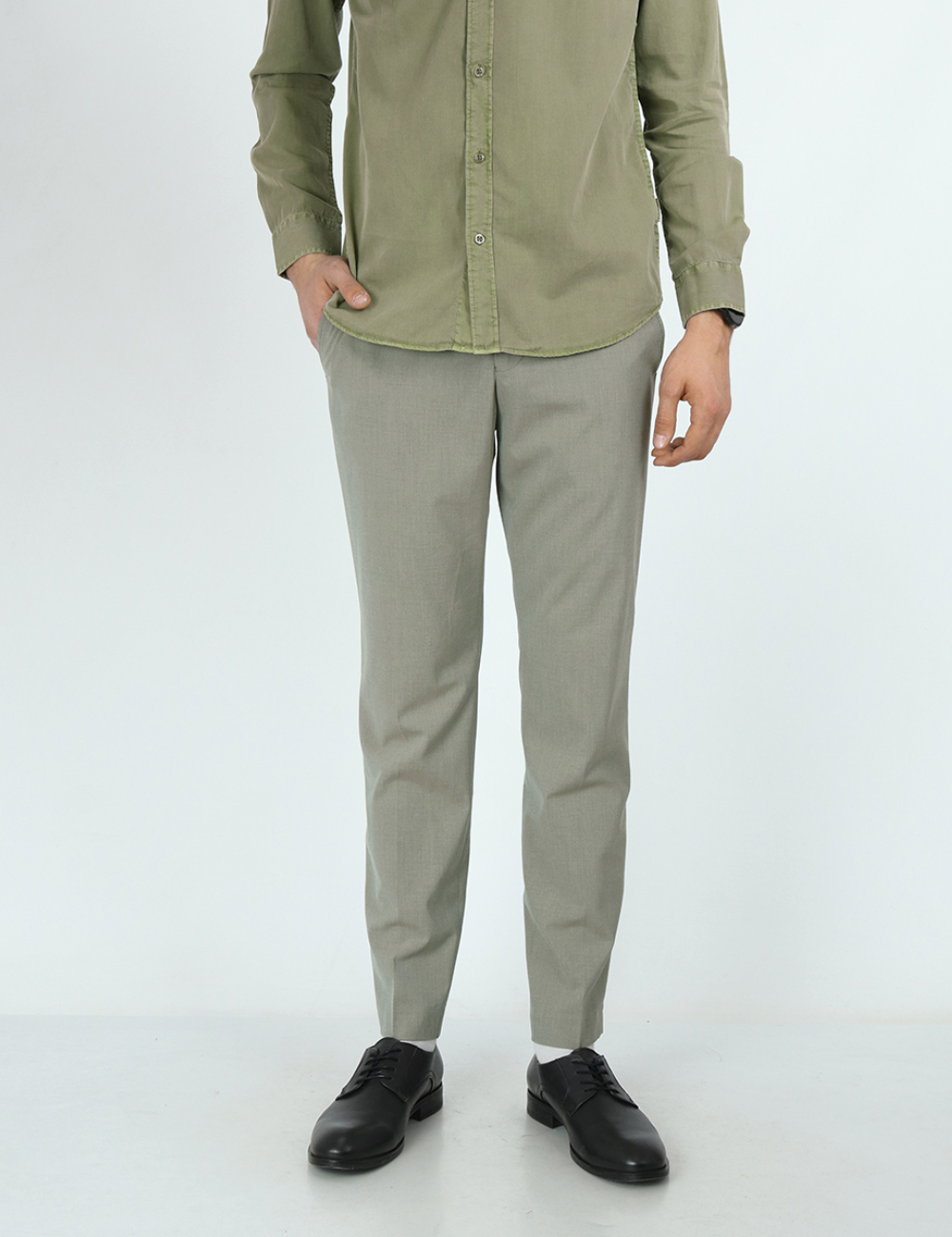 Pantaloni Selected, verde