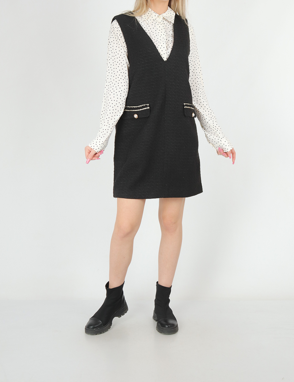 Rochie scurta Vero Moda, negru
