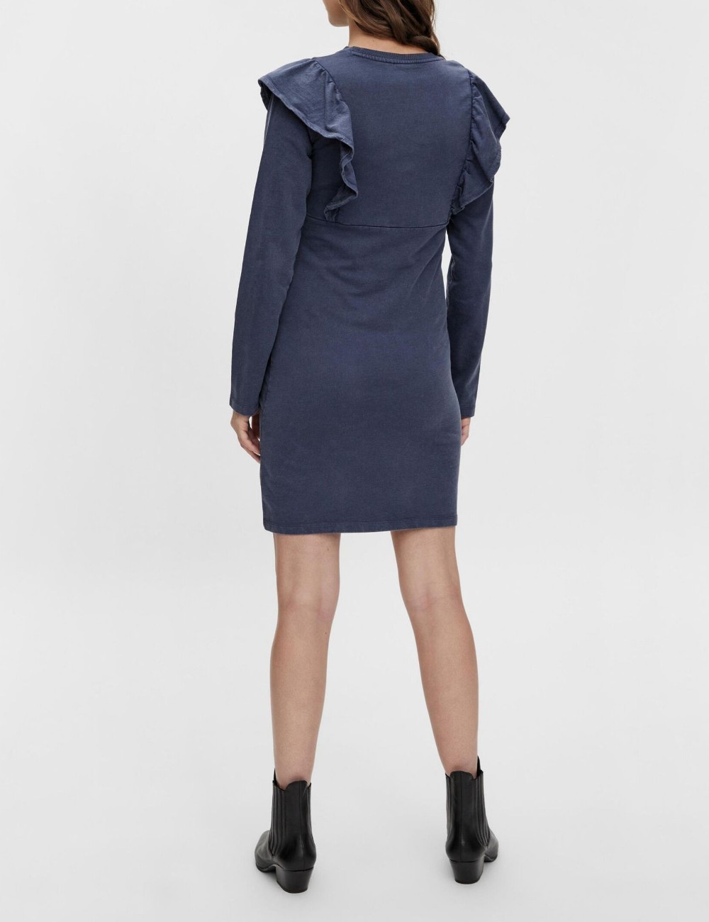 Rochie scurta PIECES MATERNITY, albastru - 1 | YEO
