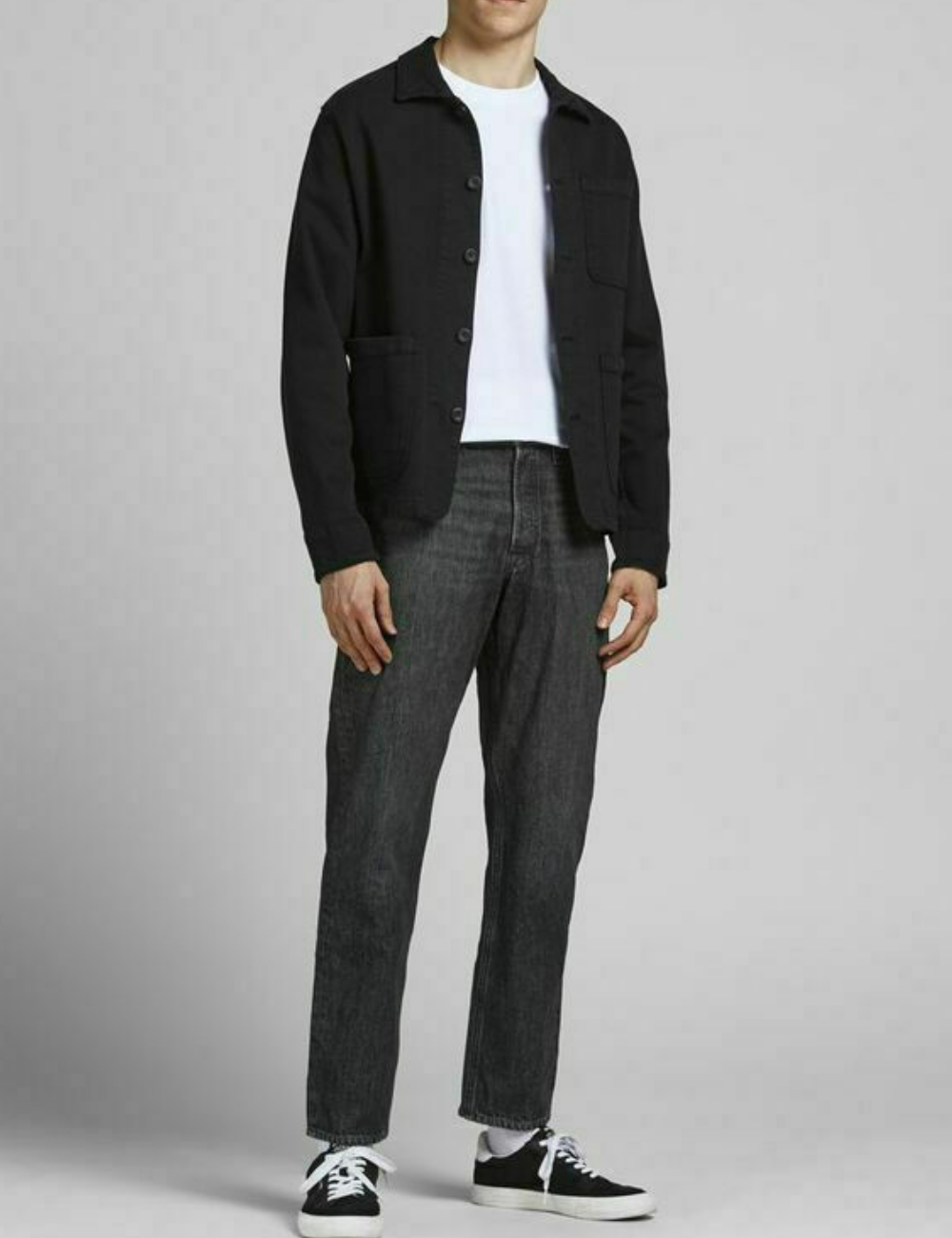 Blugi Jack&Jones, gri inchis