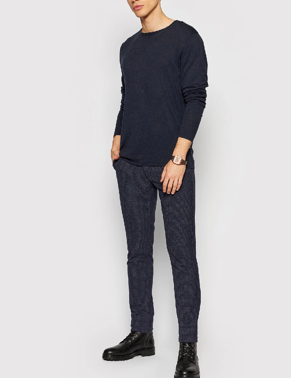 Pantaloni Jack&Jones, bleumarin