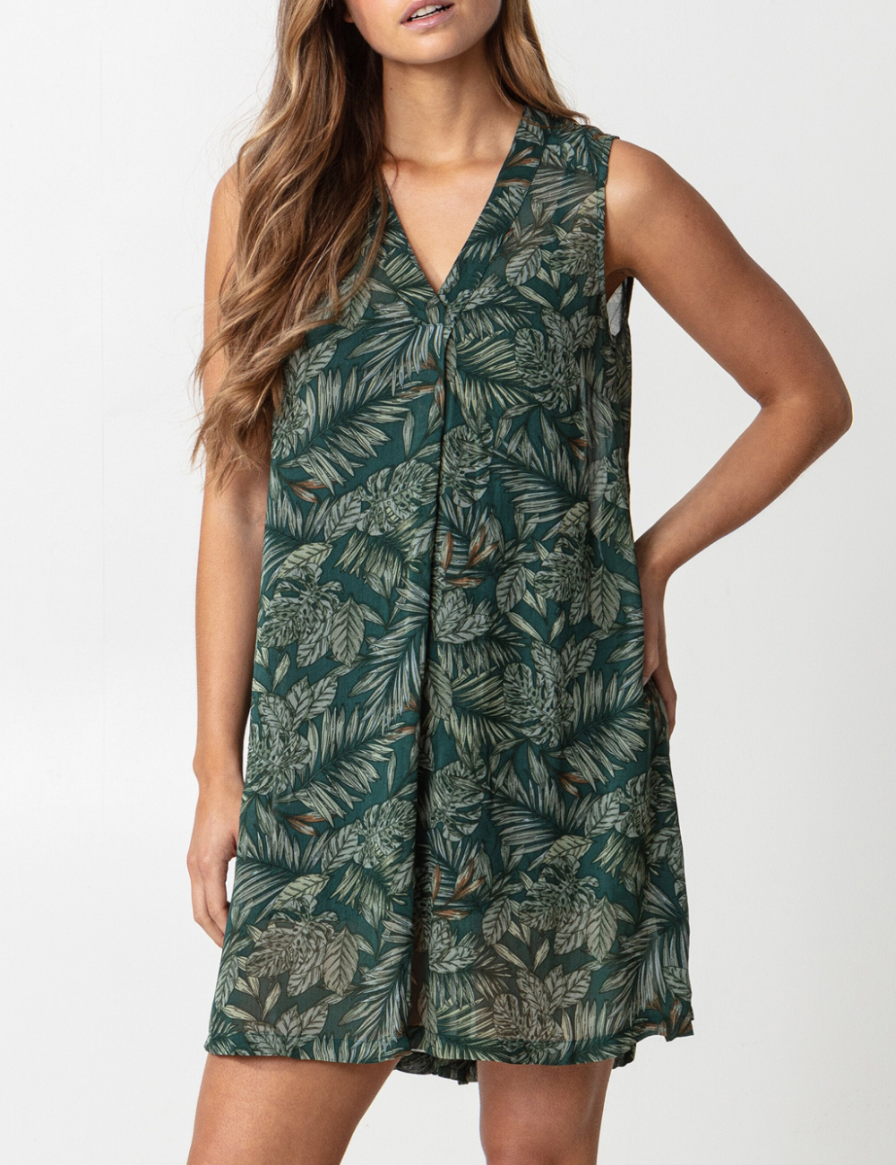 Rochie scurta Indiska, verde