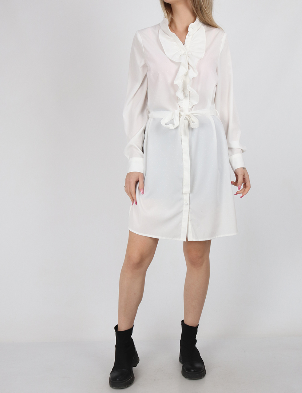 Rochie scurta Vero Moda, alb
