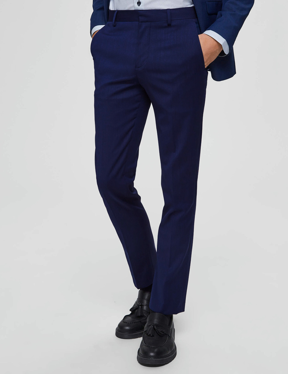 Pantaloni Selected, bleumarin
