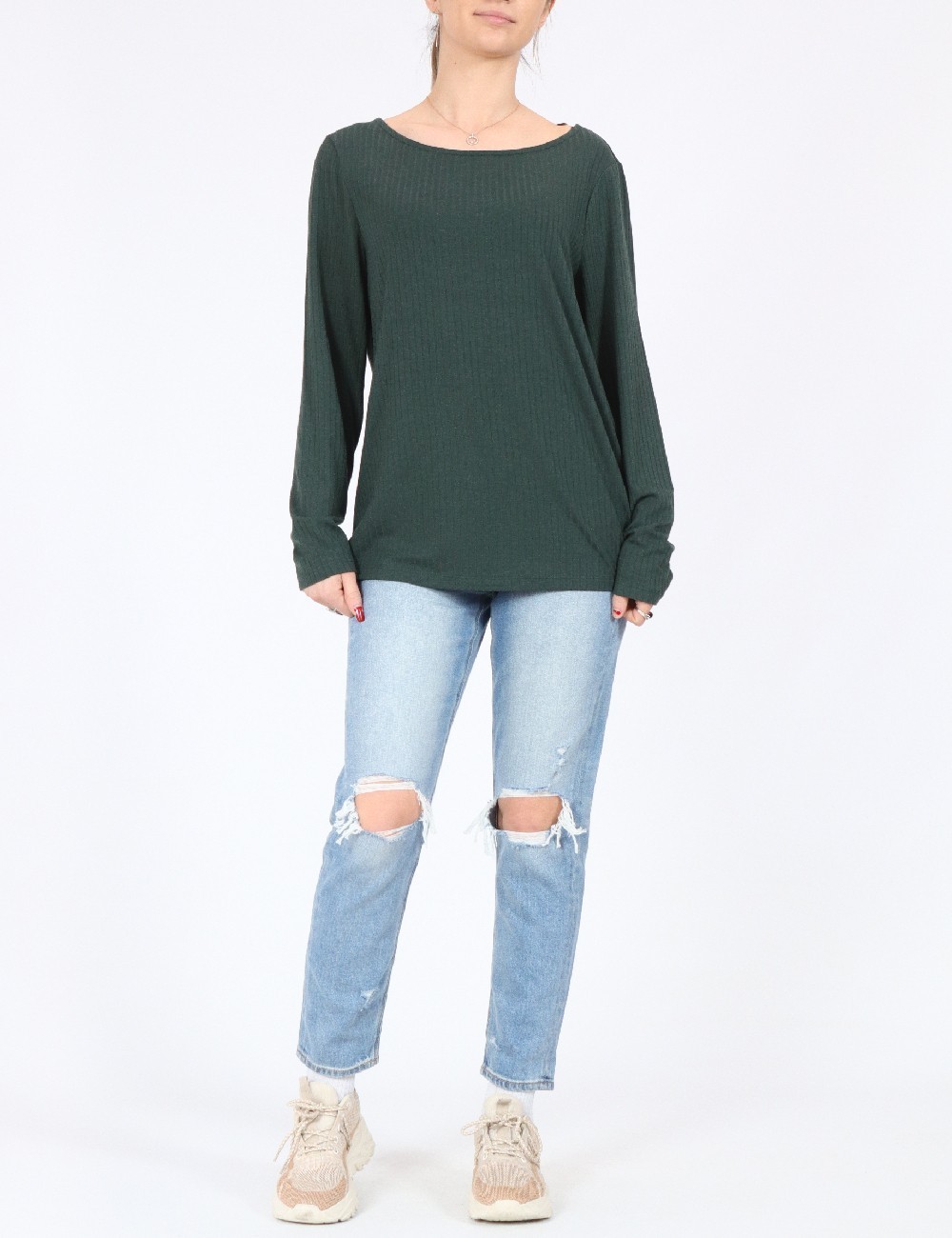 Bluza Indiska, verde - 1 | YEO