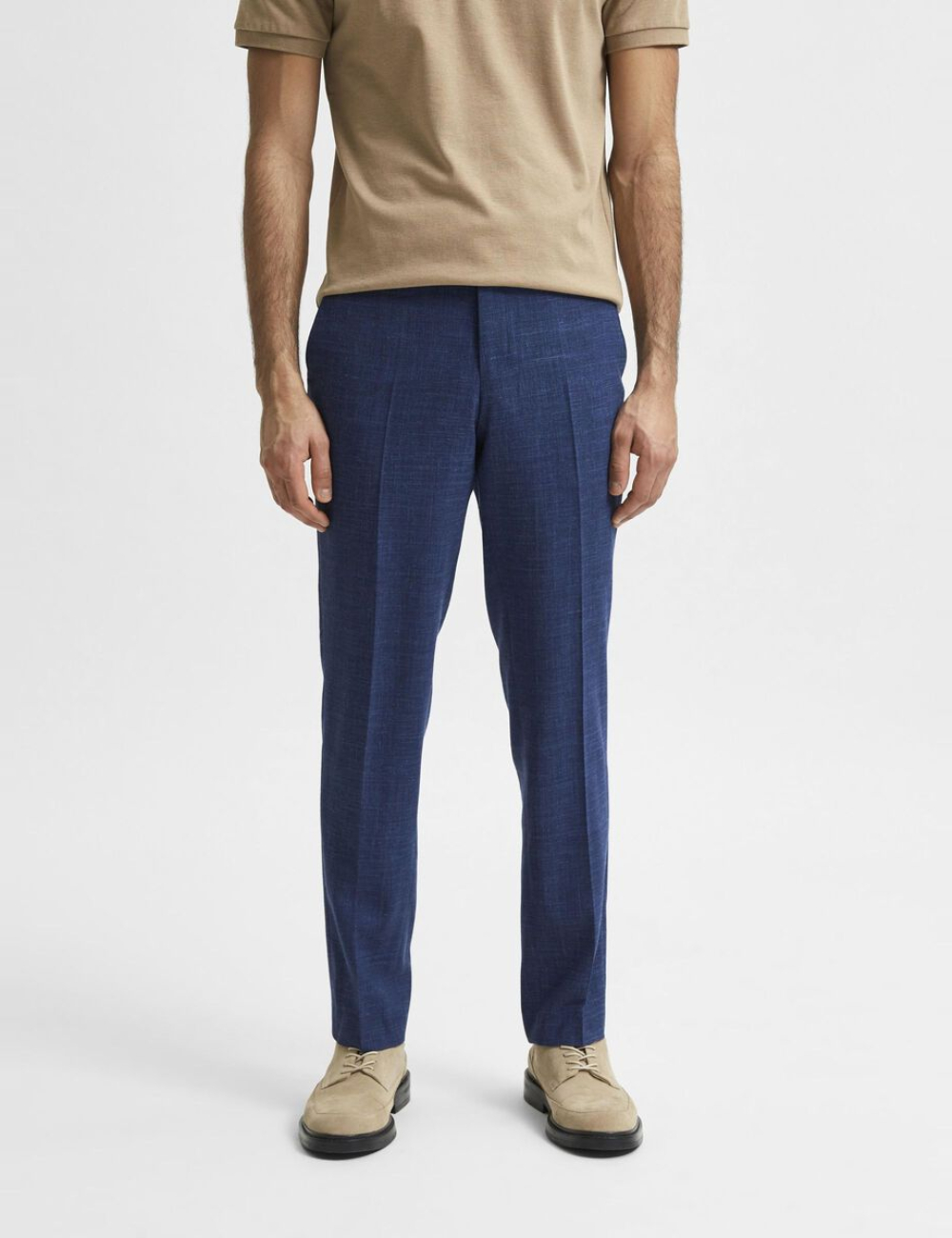 Pantaloni Selected, albastru