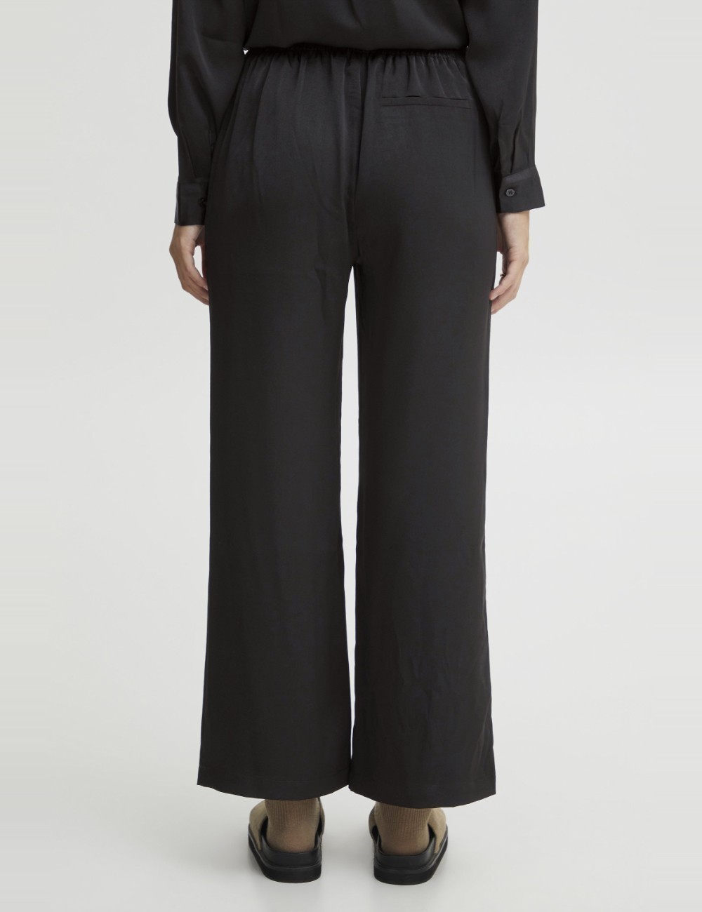 Pantaloni Ichi, negru - 1 | YEO