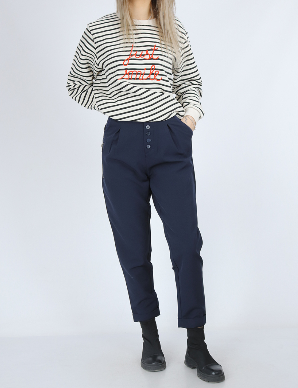 Pantaloni Pulz, bleumarin