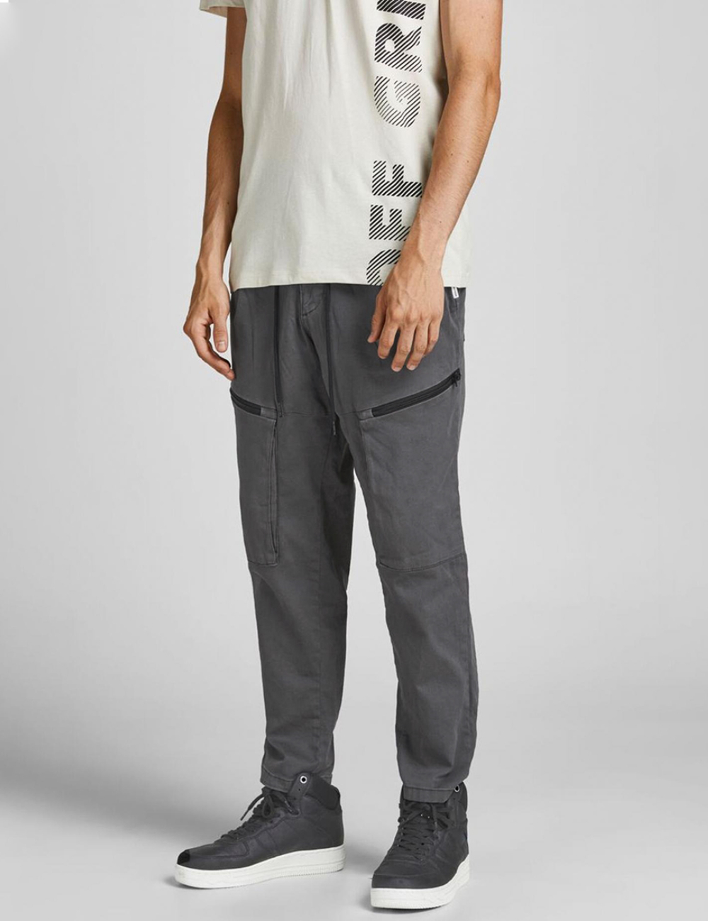 Pantaloni Jack&Jones, gri