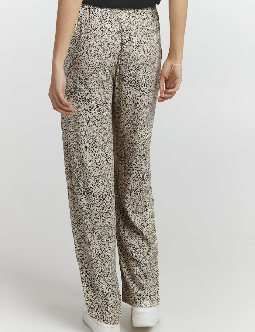 Pantaloni Ichi, galben - 1 | YEO