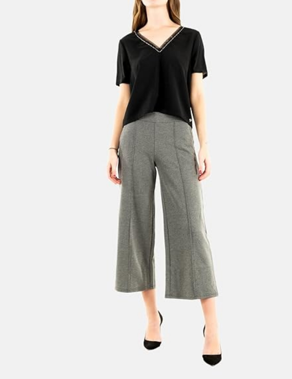 Pantaloni Ichi, gri