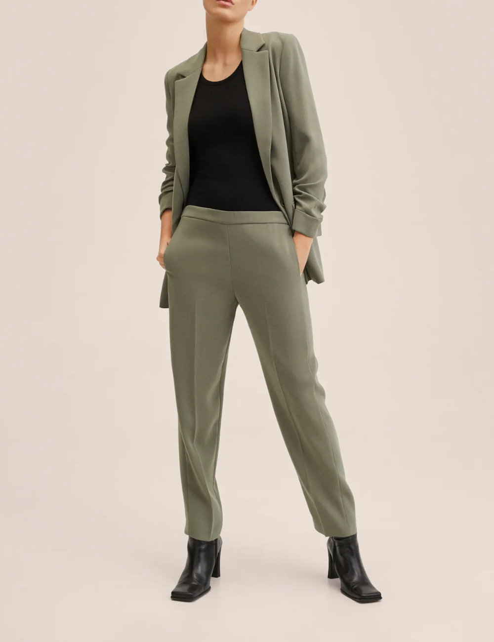 Pantaloni Mango, verde