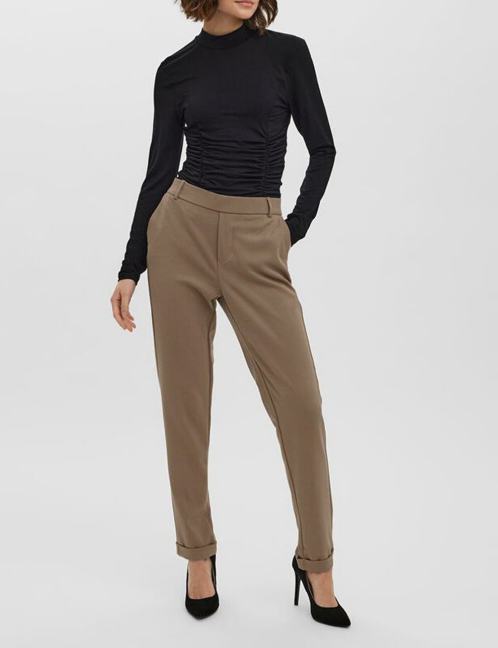 Pantaloni Vero Moda, maro