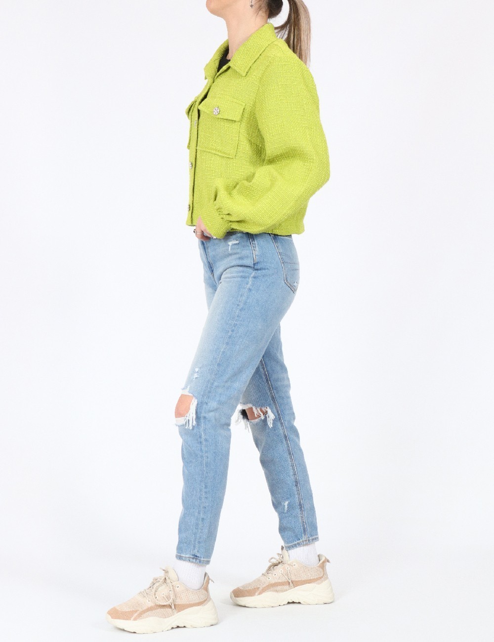 Jacheta Vero Moda, verde - 1 | YEO