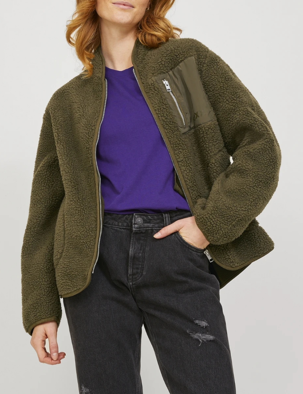 Jacheta Jack&Jones, verde - 1 | YEO