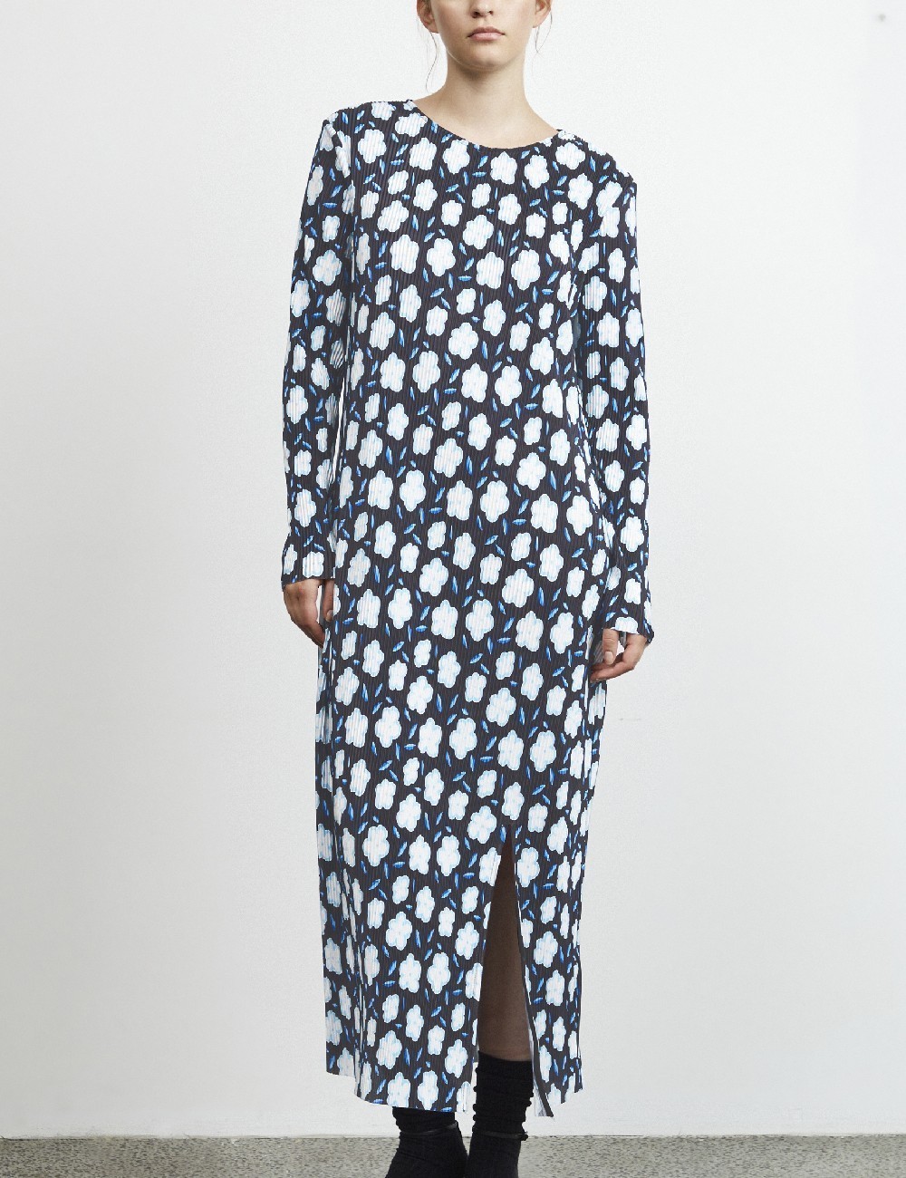 Rochie lunga Ichi, bleumarin - 1 | YEO