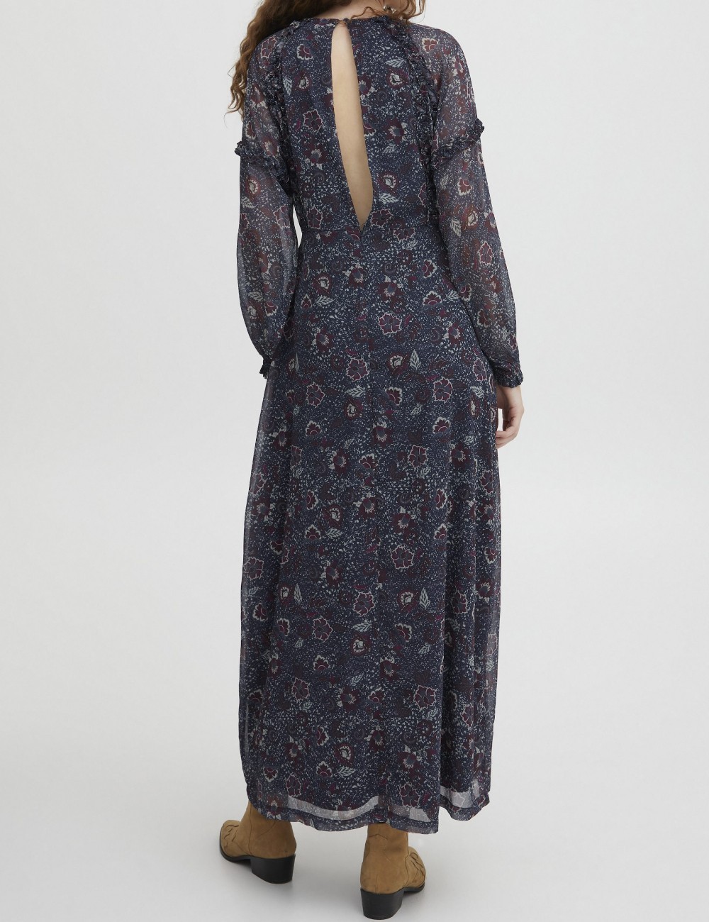 Rochie lunga Atelier Reve, bleumarin - 1 | YEO