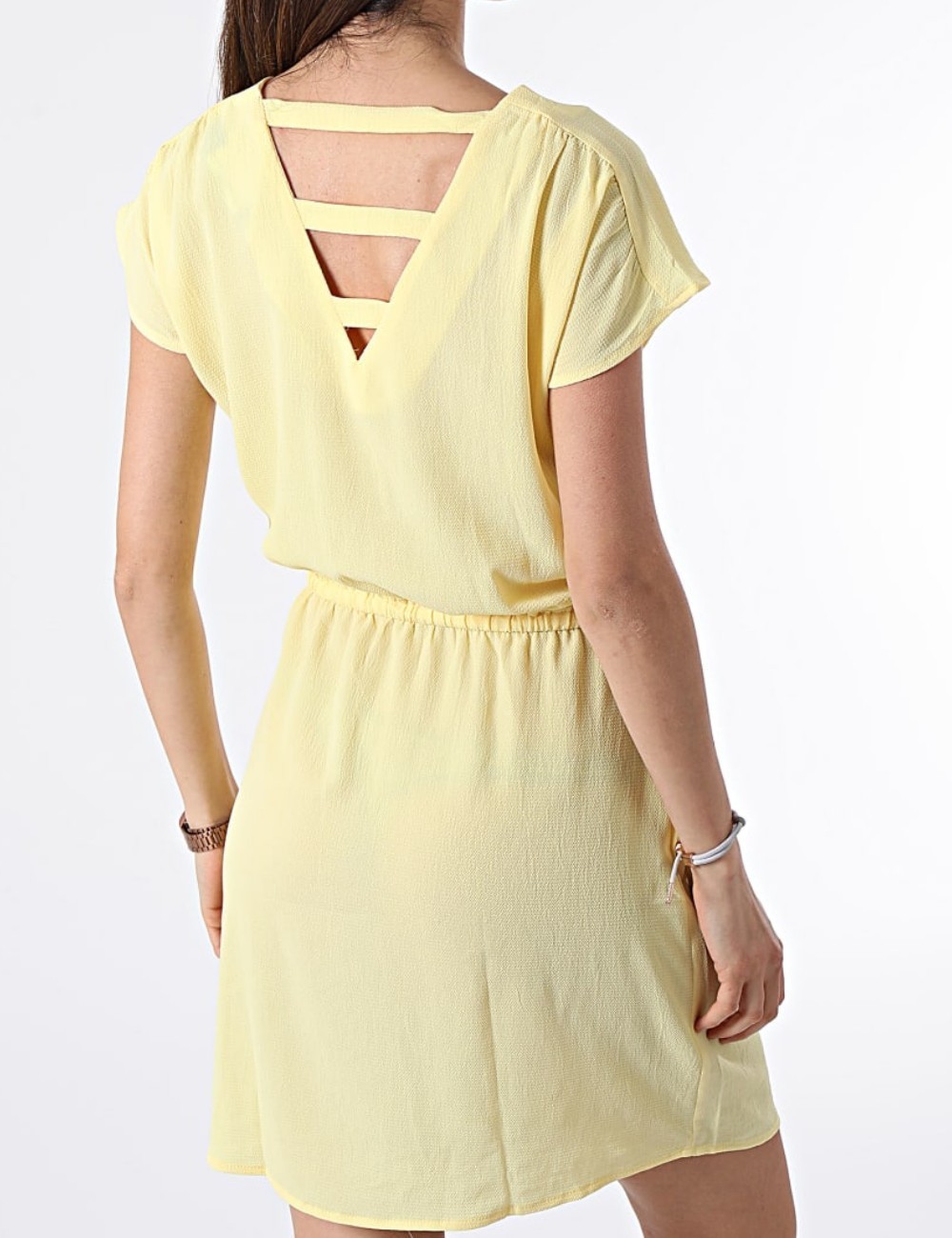 Rochie scurta Vero Moda, galben - 1 | YEO