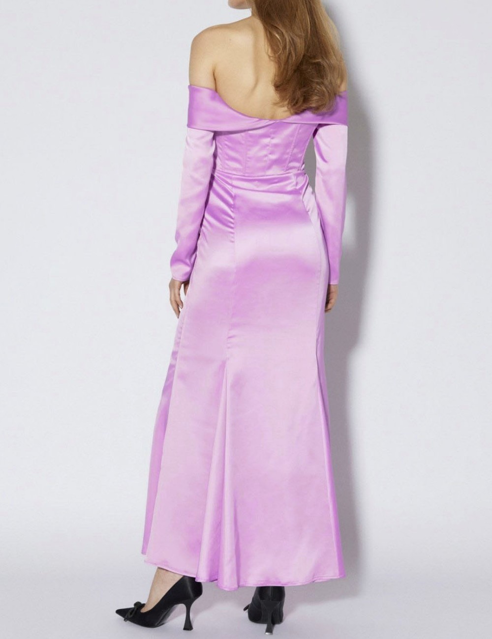 Rochie lunga Something New, mov - 1 | YEO