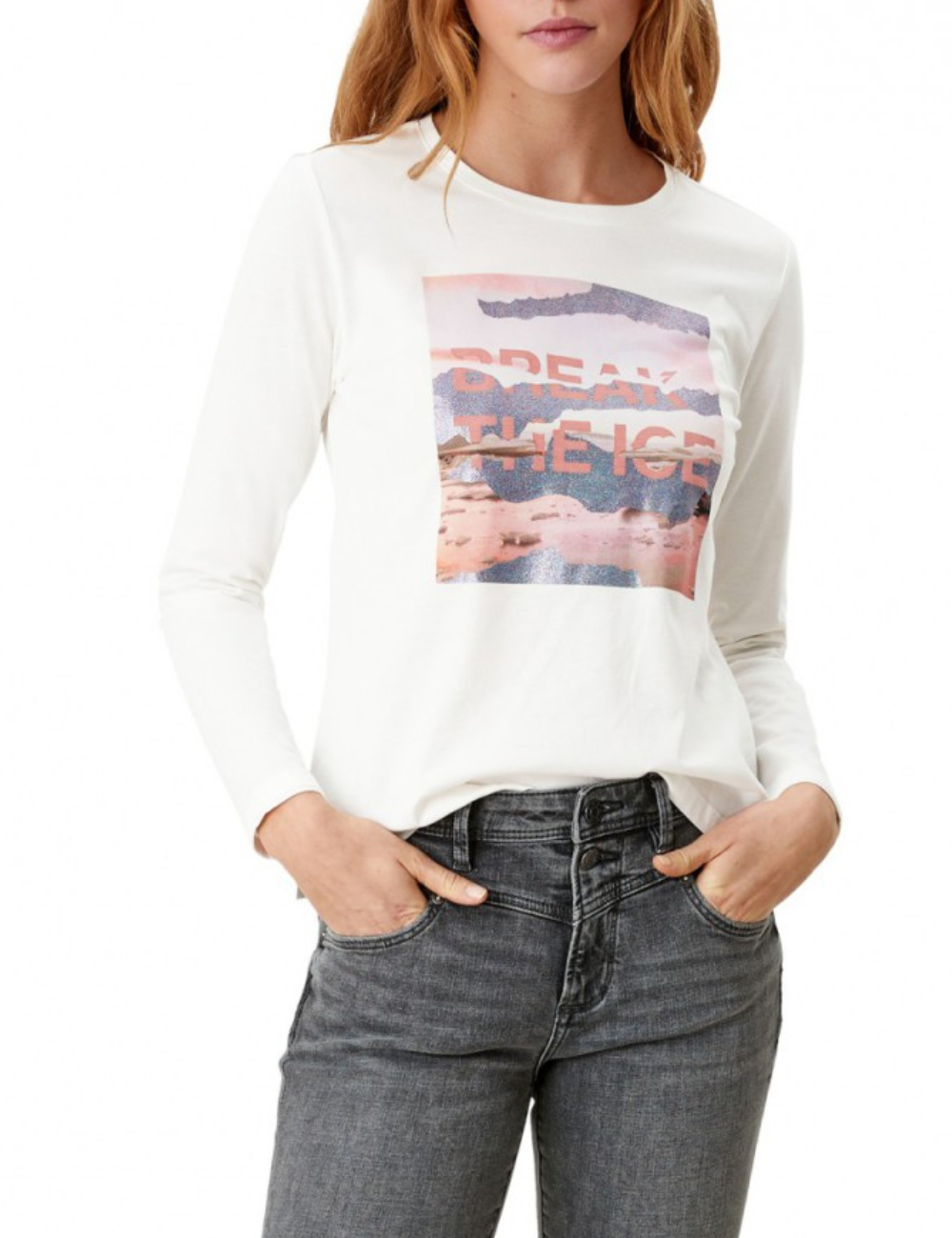 Bluza s.Oliver, alb