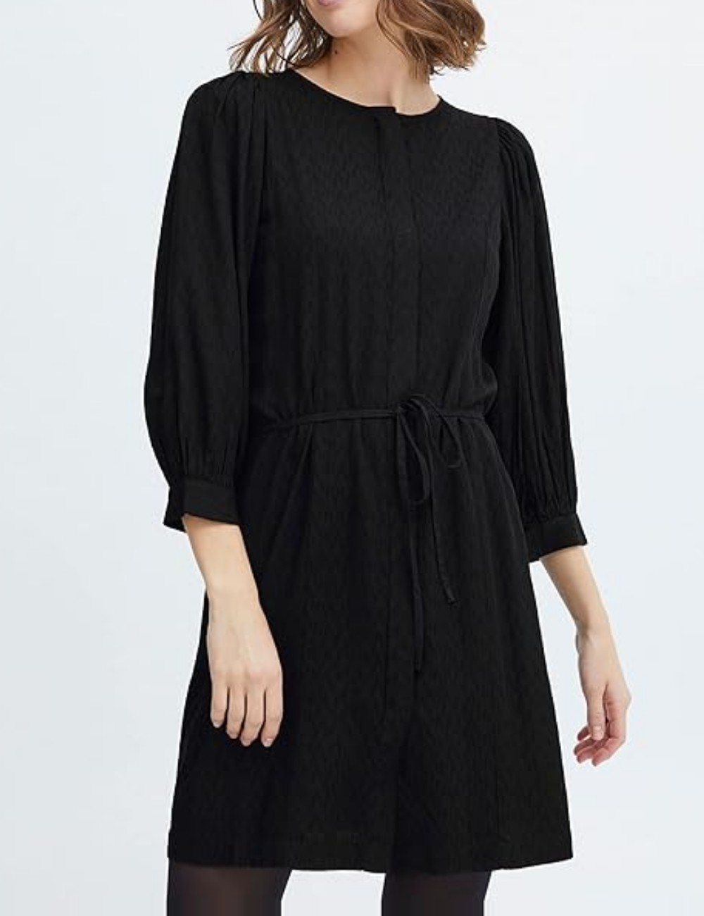 Rochie scurta Fransa, negru - 1 | YEO