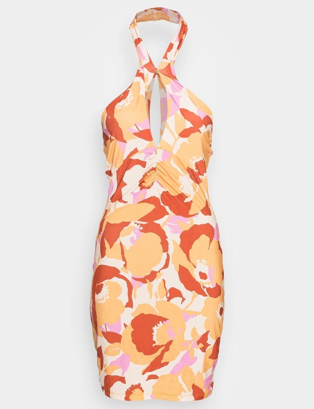 Rochie scurta Neon&Nylon, portocaliu - 1 | YEO