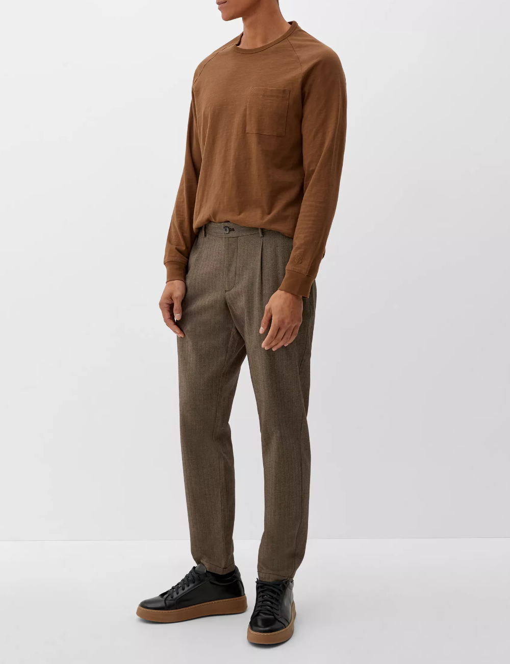 Pantaloni s.Oliver, maro