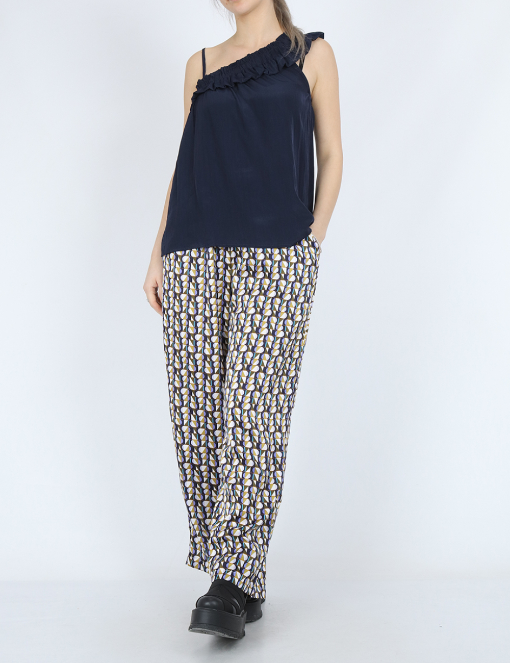 Pantaloni Ichi, mix culori