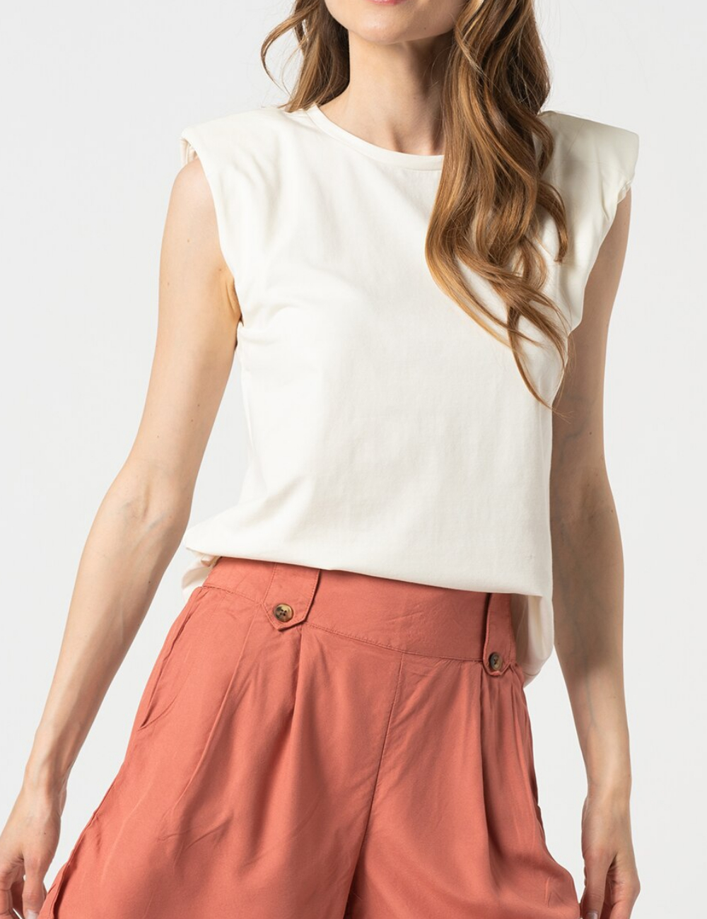 Tricou b.young, ecru