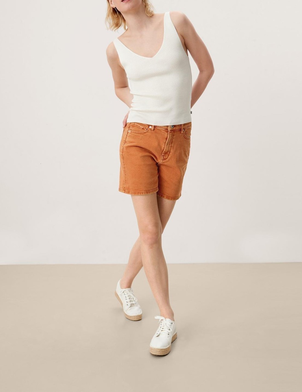 Pantaloni scurti Q/S, maro - 1 | YEO