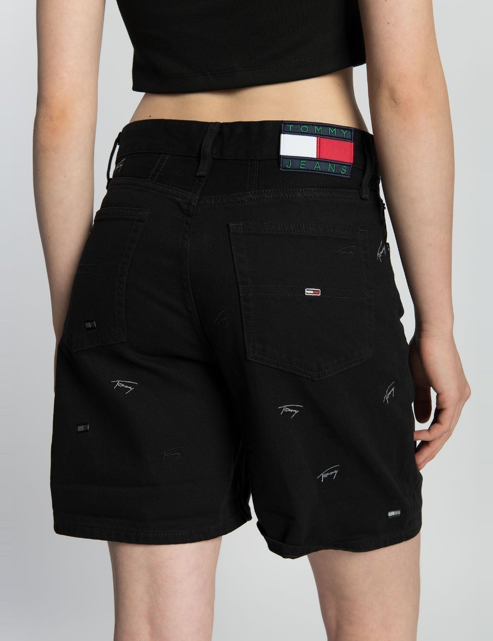 Pantaloni scurti Tommy Jeans, negru - 1 | YEO