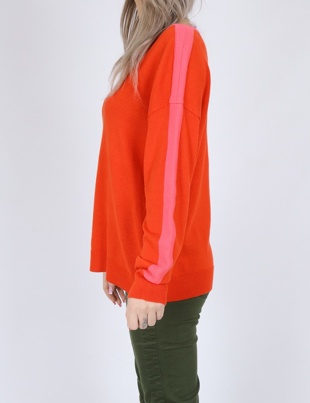 Bluza Fransa, portocaliu - 1 | YEO